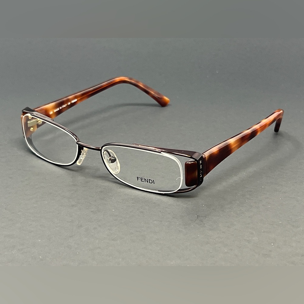 Fendi Women's Eyeglasses F764 700 Deep Bronze 50mm Oval Frame New Authentic